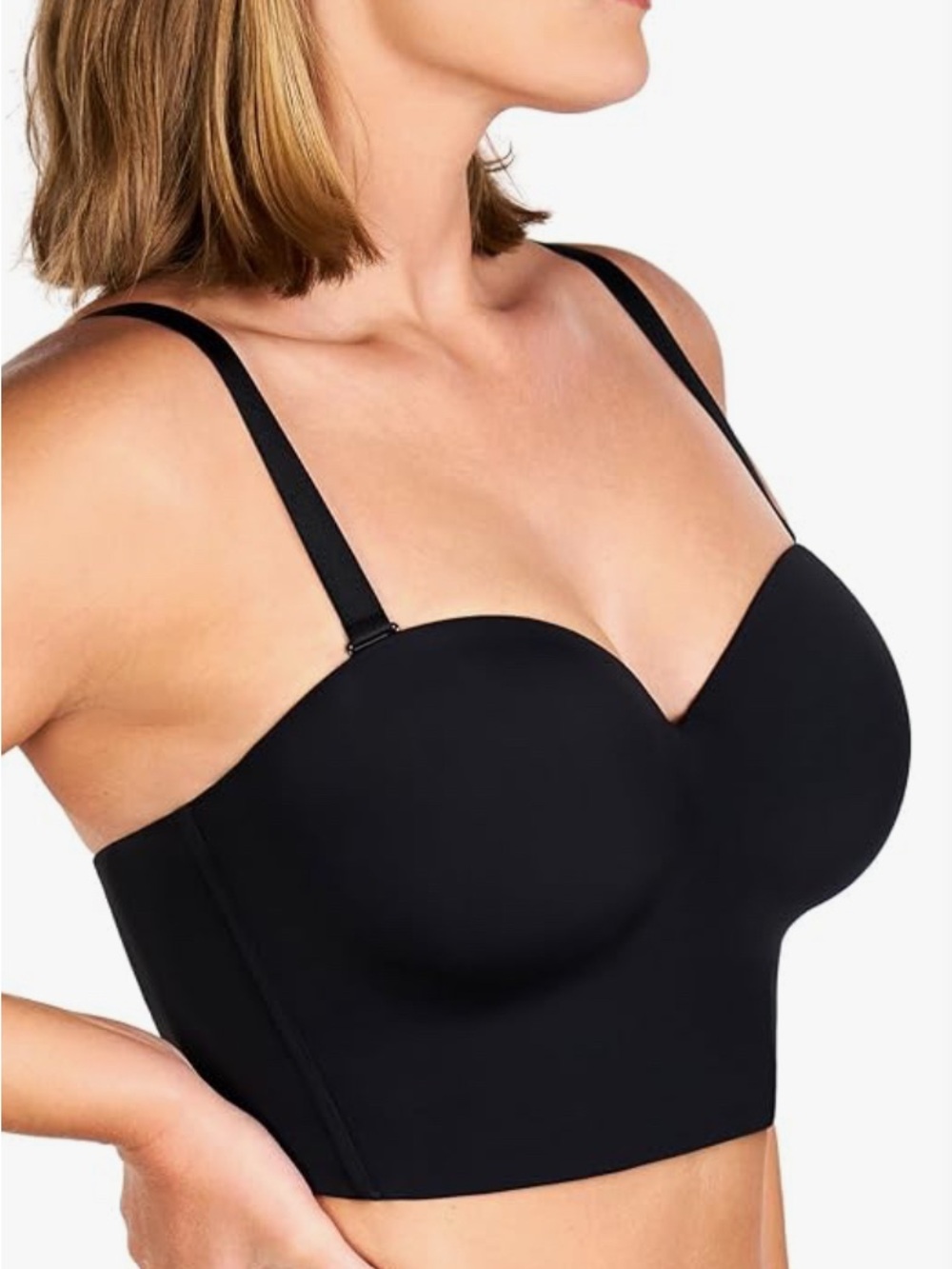 HSIA Longline Strapless Bra Black 40D